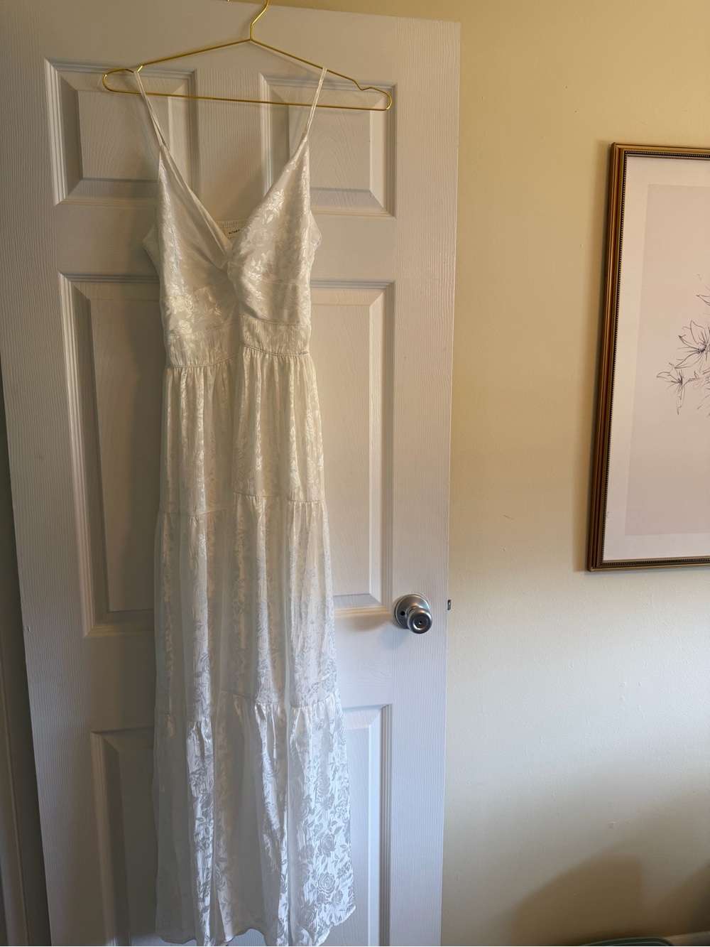 Altar'd State Ivory Lace Maxi Dress